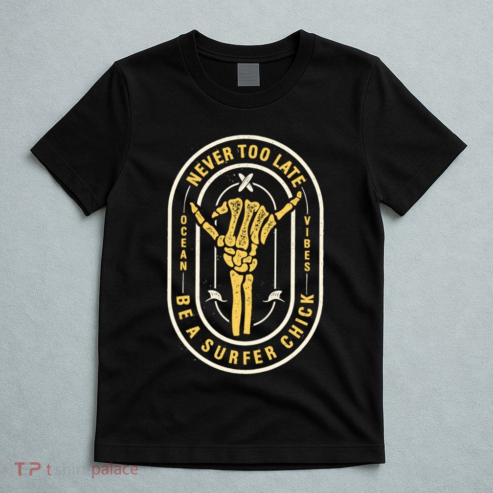 Retro Surfing Summer Logo T-Shirt