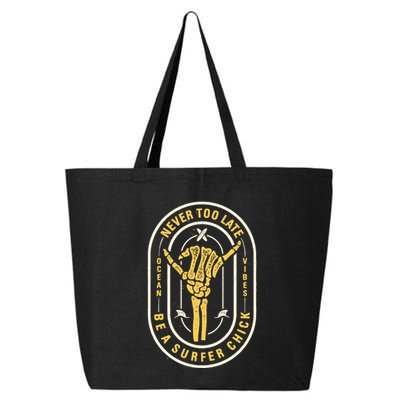 Retro Surfing Summer Logo 25L Jumbo Tote