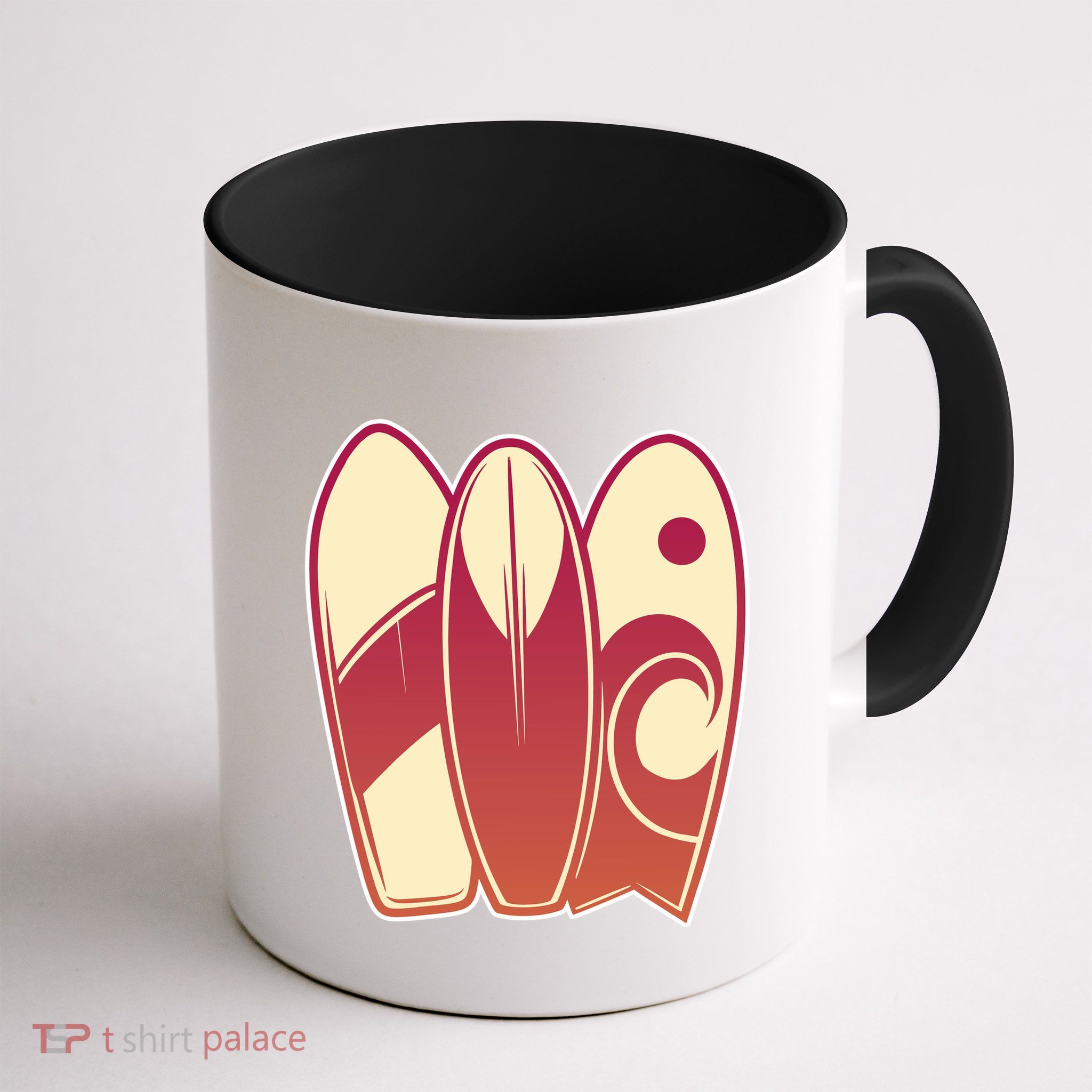 Retro Surfboard Surfing Mug