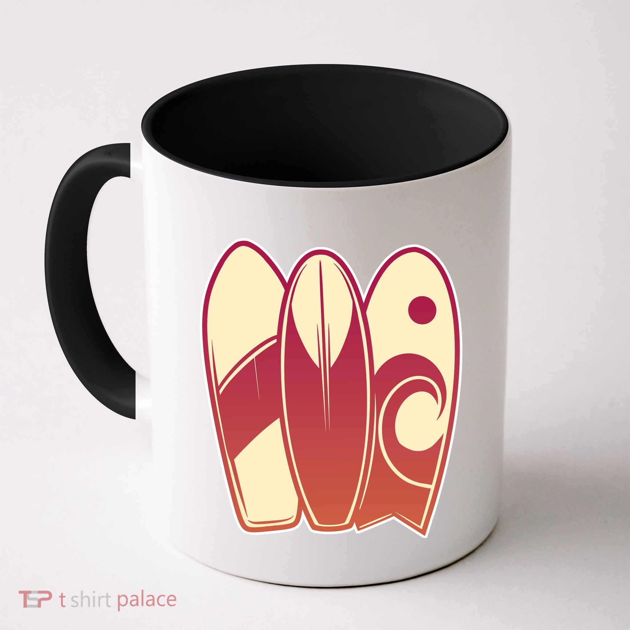 Retro Surfboard Surfing Mug