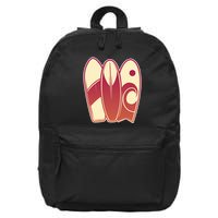 Retro Surfboard Surfing 16 in Basic Backpack