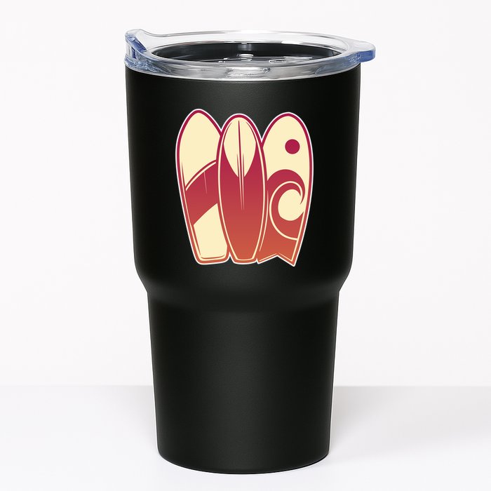 Retro Surfboard Surfing Tumbler