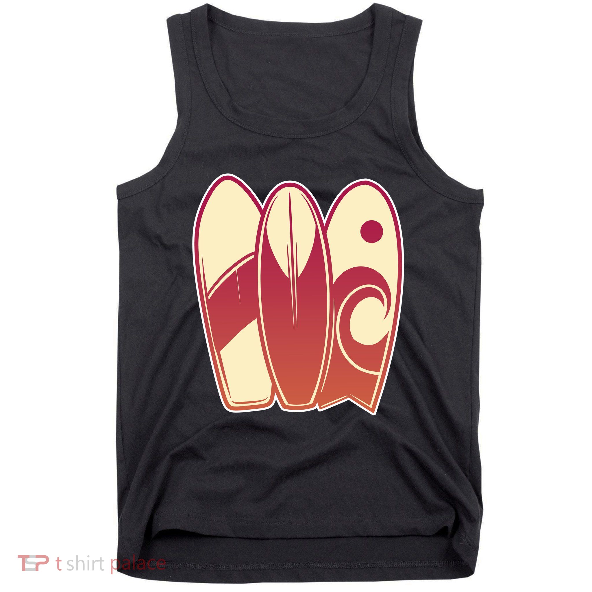 Retro Surfboard Surfing Tank Top