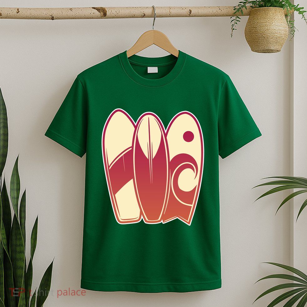 Retro Surfboard Surfing T-Shirt