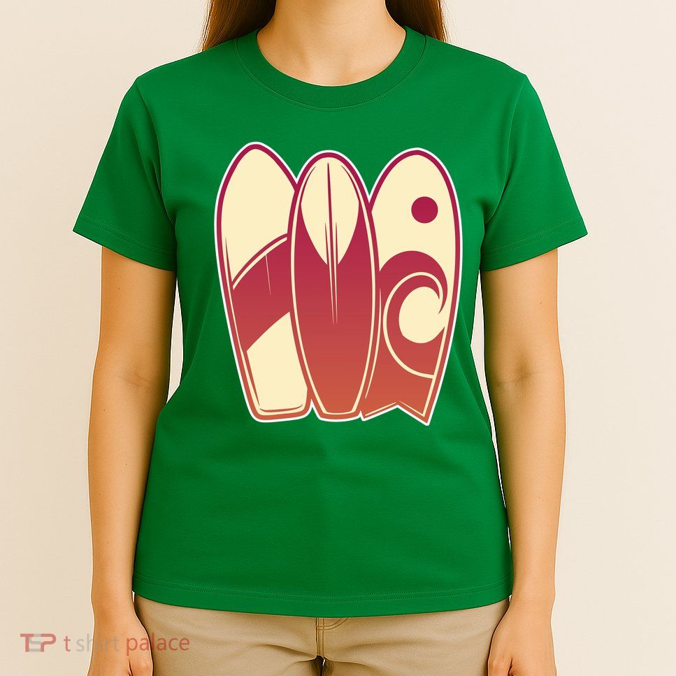 Retro Surfboard Surfing T-Shirt