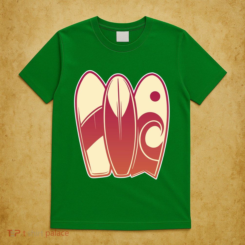 Retro Surfboard Surfing T-Shirt