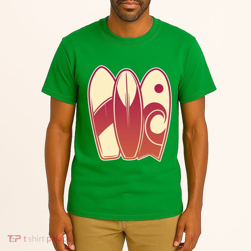 Retro Surfboard Surfing Tall T-Shirt