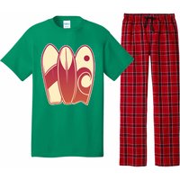 Retro Surfboard Surfing Pajama Set