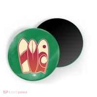Retro Surfboard Surfing Magnet