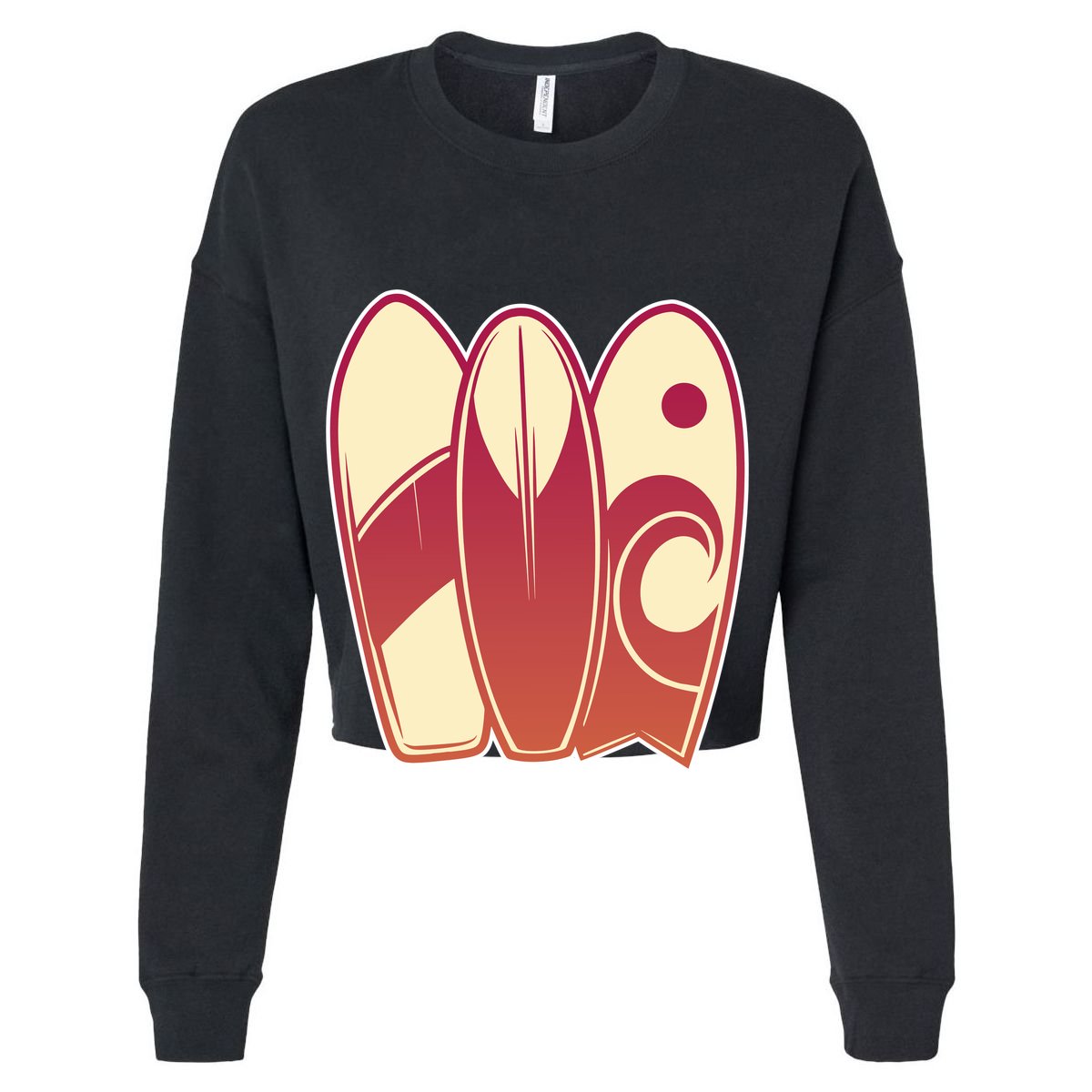 Retro Surfboard Surfing Womens T-Shirt