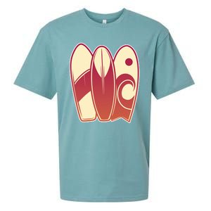 Retro Surfboard Surfing Sueded Cloud Jersey T-Shirt