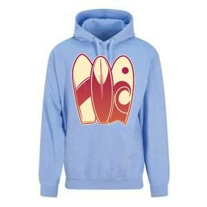 Retro Surfboard Surfing Unisex Surf Hoodie