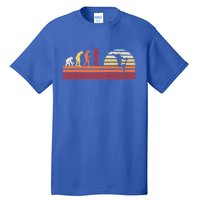 Retro Skiing Skier Mountains Gift Vintage Skiing Skier Funny Gift Tall T-Shirt