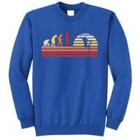 Retro Skiing Skier Mountains Gift Vintage Skiing Skier Funny Gift Tall Sweatshirt