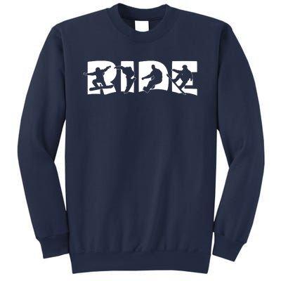 RIDE Snowboard, Snowboarder, Christmas Snowboarding Pullover Sweatshirt