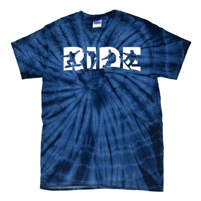 RIDE Snowboard, Snowboarder, Christmas Snowboarding Pullover Tie-Dye T-Shirt