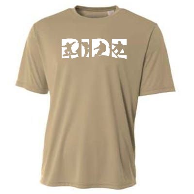 RIDE Snowboard, Snowboarder, Christmas Snowboarding Pullover Cooling Performance Crew T-Shirt