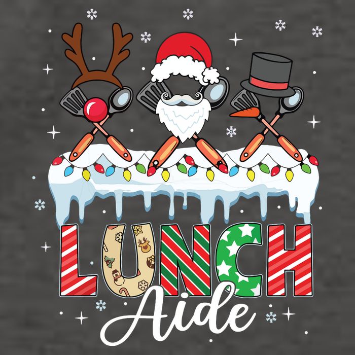 Reindeer Santa Snowman Lunch Aide Christmas Vector Backpack