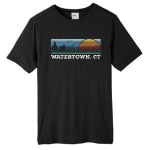 Retro Sunset Stripes Watertown Connecticut Tall Fusion ChromaSoft Performance T-Shirt