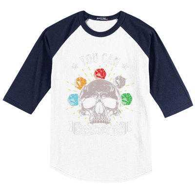 Rpg Skeleton Skull You Can Certainly Try Dice Board Gamer Baseball Sleeve Shirt