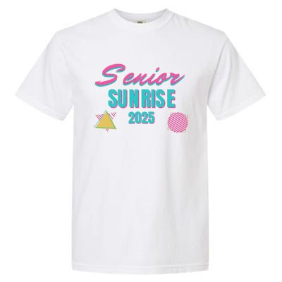 Retro Senior Sunrise 2025 High School 12th Twelfth Grade Garment-Dyed Heavyweight T-Shirt