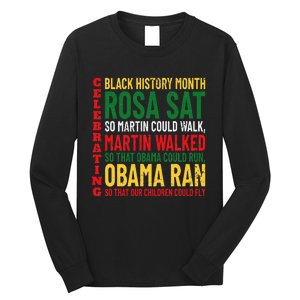 Rosa Sat So Martin Could Walk BHM pride Long Sleeve Shirt