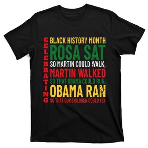 Rosa Sat So Martin Could Walk BHM pride T-Shirt