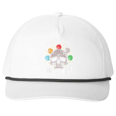 Rpg Skeleton Skull You Can Certainly Try Dice Board Gamer Snapback Five-Panel Rope Hat