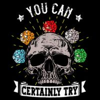 Rpg Skeleton Skull You Can Certainly Try Dice Board Gamer Flat Bill Trucker Hat