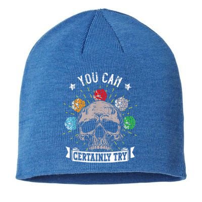 Rpg Skeleton Skull You Can Certainly Try Dice Board Gamer Sustainable Beanie