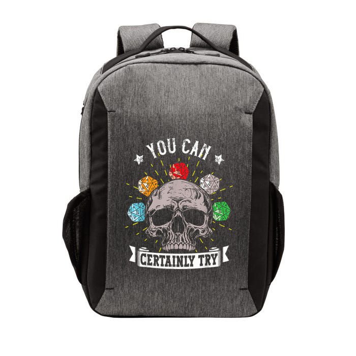Rpg Skeleton Skull You Can Certainly Try Dice Board Gamer Vector Backpack