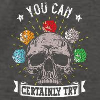 Rpg Skeleton Skull You Can Certainly Try Dice Board Gamer Vector Backpack