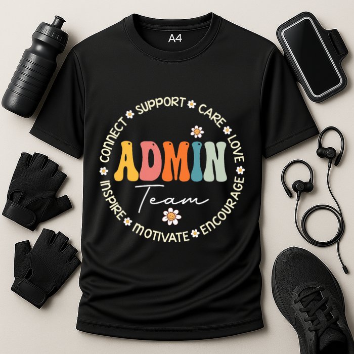 Retro School Secretary Admin Appreciation Week Admin Team Performance Shirt