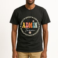 Retro School Secretary Admin Appreciation Week Admin Team Tall T-Shirt