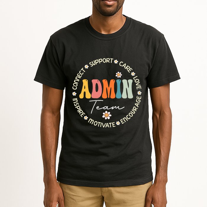 Retro School Secretary Admin Appreciation Week Admin Team Tall T-Shirt