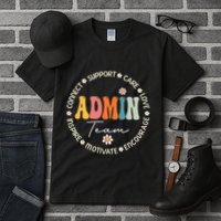 Retro School Secretary Admin Appreciation Week Admin Team Tall T-Shirt