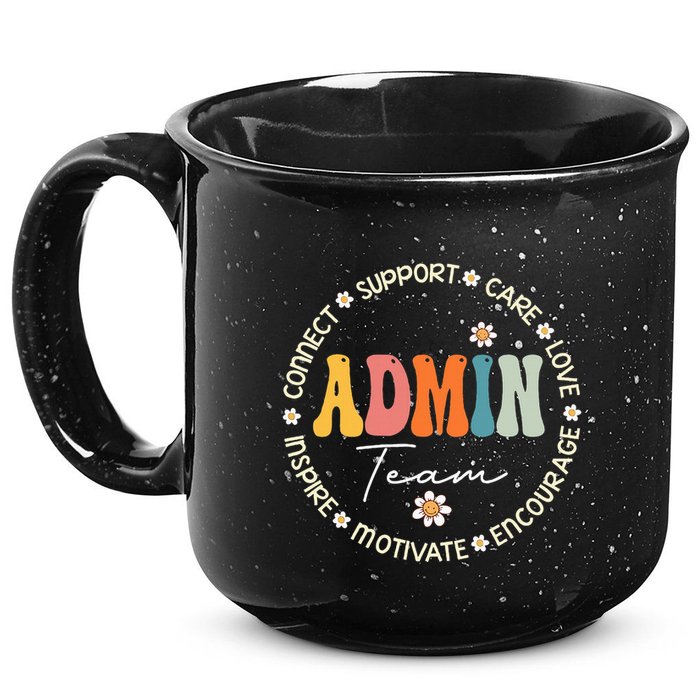 Retro School Secretary Admin Appreciation Week Admin Team 15oz Campfire Ceramic Mug