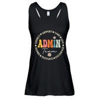 Retro School Secretary Admin Appreciation Week Admin Team Ladies Essential Flowy Tank