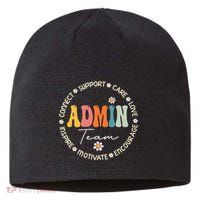 Retro School Secretary Admin Appreciation Week Admin Team Sustainable Beanie