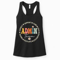 Retro School Secretary Admin Appreciation Week Admin Team Womens Tank Top