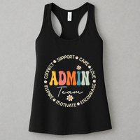 Retro School Secretary Admin Appreciation Week Admin Team Womens Tank Top
