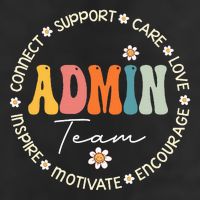 Retro School Secretary Admin Appreciation Week Admin Team Trucker Hat