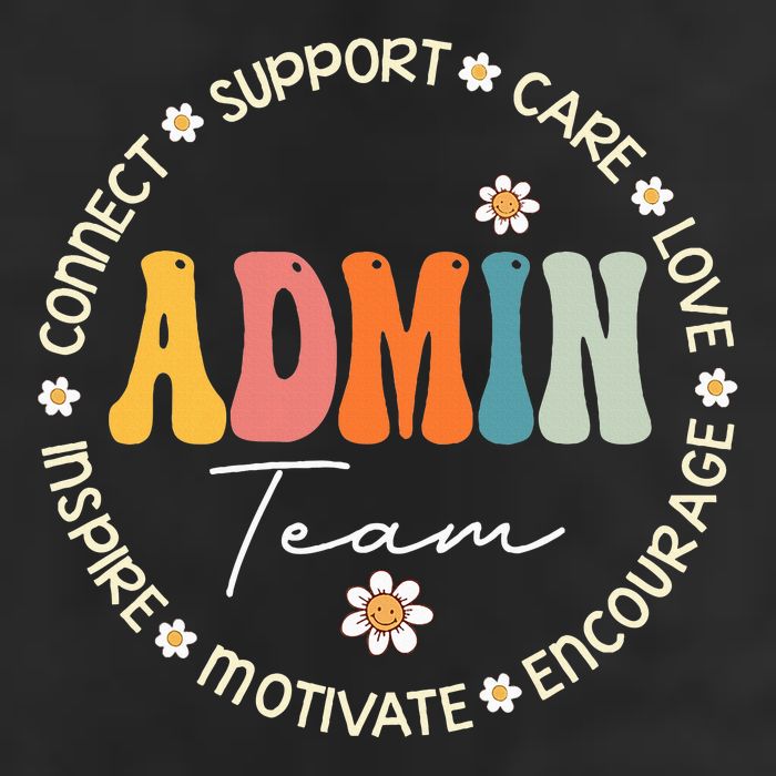 Retro School Secretary Admin Appreciation Week Admin Team Trucker Hat