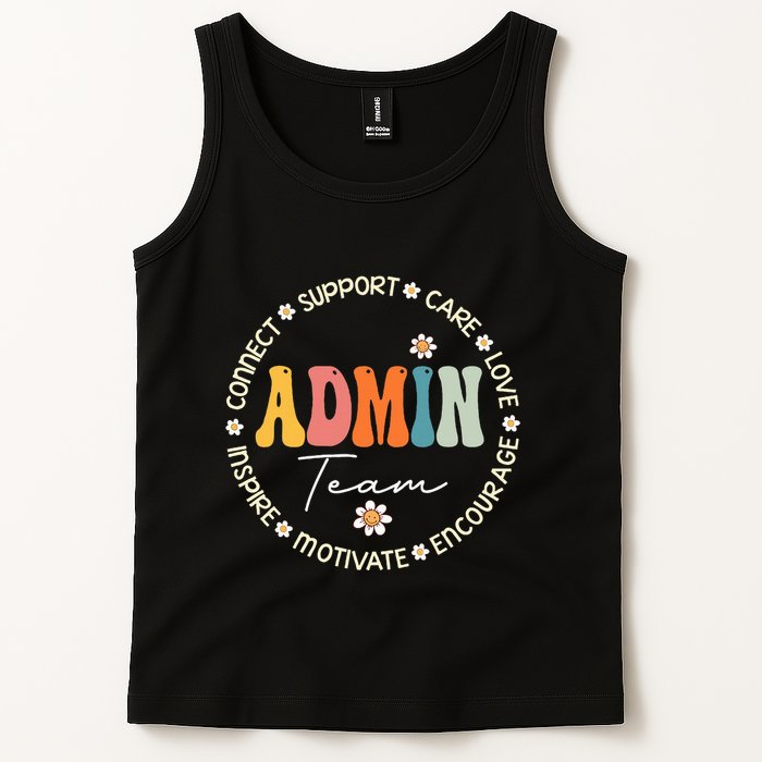 Retro School Secretary Admin Appreciation Week Admin Team Tank Top