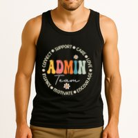 Retro School Secretary Admin Appreciation Week Admin Team Tank Top