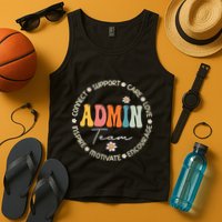 Retro School Secretary Admin Appreciation Week Admin Team Tank Top