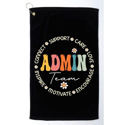Retro School Secretary Admin Appreciation Week Admin Team Golf Towel