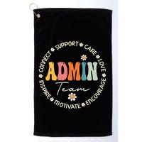 Retro School Secretary Admin Appreciation Week Admin Team Golf Towel