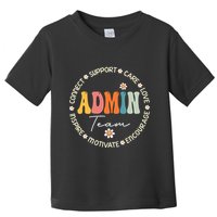 Retro School Secretary Admin Appreciation Week Admin Team Toddler T-Shirt