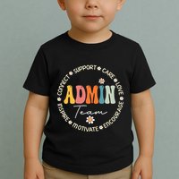 Retro School Secretary Admin Appreciation Week Admin Team Toddler T-Shirt